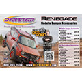 Half page magazine ad for Daystar Jeep Renegade products